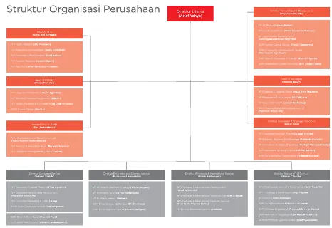 Gambar 2.1 Struktur Perusahaan PT Telekomunikasi Indonesia Tbk 