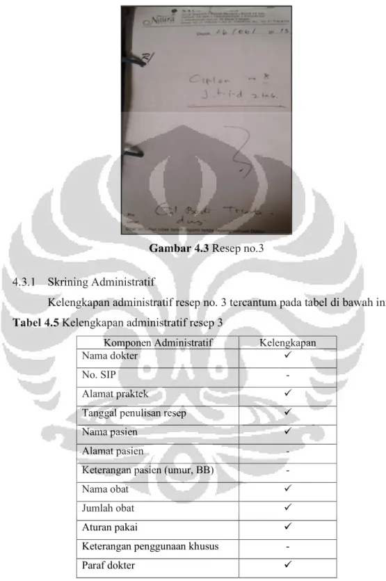 Gambar 4.3 Resep no.3 