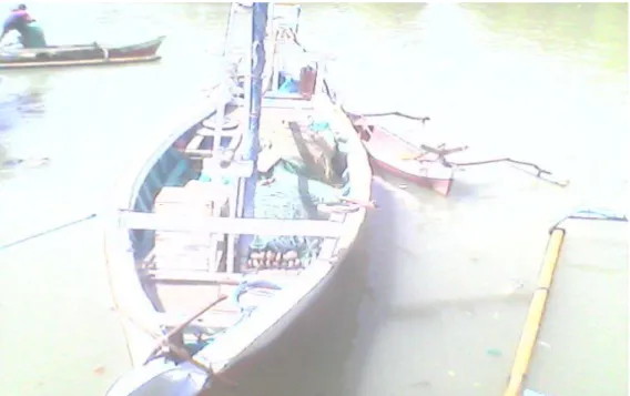 Gambar 7. Perahu alat tangkap jarring insang hanyut di Kaupaten Bulukumba 