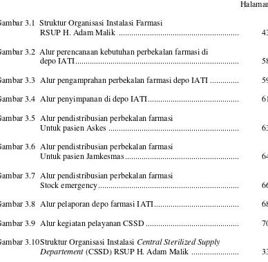 Gambar 3.1  Struktur Organisasi Instalasi Farmasi  