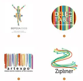 Gambar II. 4 Logo dengan gaya visual Candy Stripe 