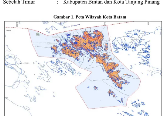 Gambar 1. Peta Wilayah Kota Batam