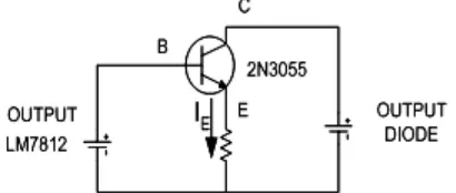 Gambar 3.4 Rangkaian transistor penguat arus 7812 