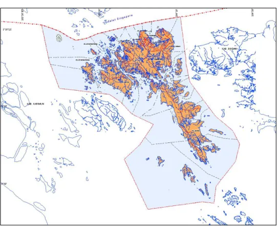 Gambar II-1. Peta Wilayah Kota Batam 