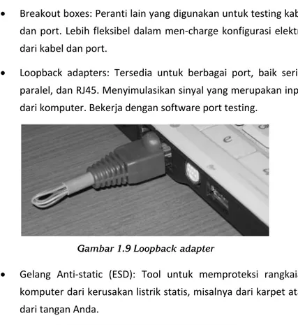 Gambar 1.9 Loopback adapter 