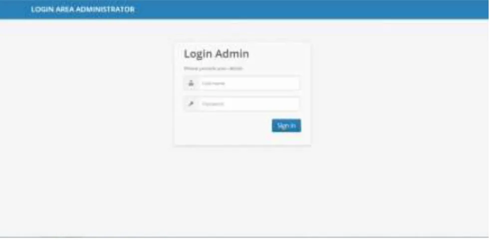 Gambar 4. 1 Tampilan form login 