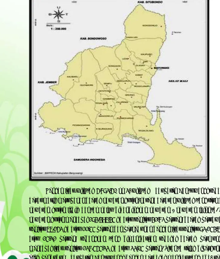 Gambar 2.1 Peta kabupaten Banyuwangi 
