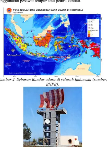 Gambar 2. Sebaran Bandar udara di seluruh Indonesia (sumber:  BNPB).