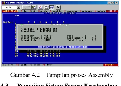Gambar 4.2    Tampilan proses Assembly 
