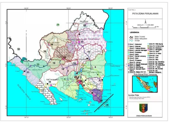 Gambar 2 Deskripsi Zona dalam Wilayah Studi 