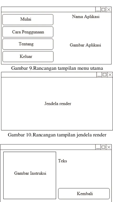 Gambar 9.Rancangan tampilan menu utama 