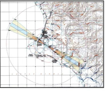 Gambar 2.  Batas-batas Kawasan Keselamatan Operasi Penerbangan Bandar Udara Pekon Serai, Kabupaten Lampung Barat 