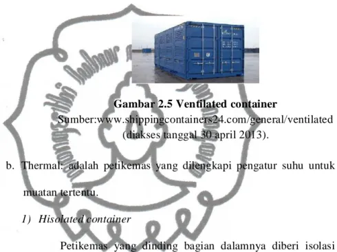 Gambar 2.5 Ventilated container 