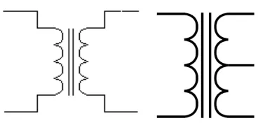 Gambar Simbol Transformator  a. Tanpa CT