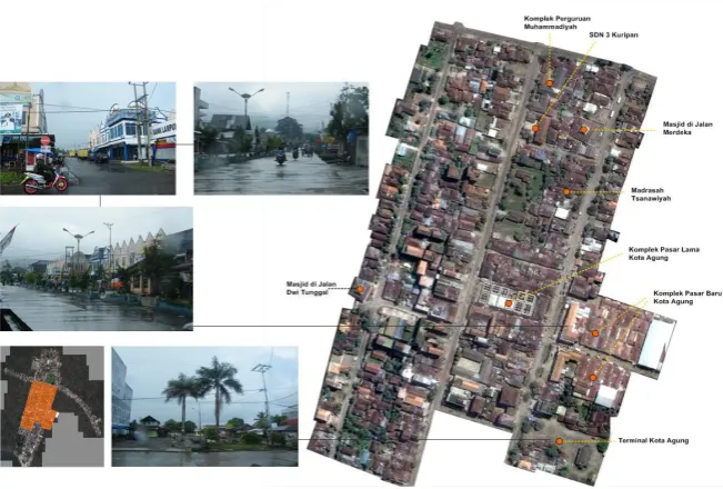 Gambar 4. Kondisi kawasan Komplek RTH Taman Kota, dominasi pendidikan, perkantoran, hunian dan RTH (Taman Ir