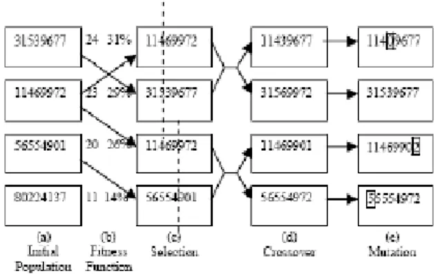 Gambar 1. Contoh Penggunaan Algoritma Genetik 