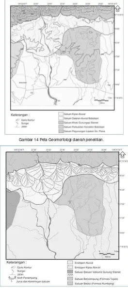Gambar 14 Peta Geomorfologi daerah penelitian. 