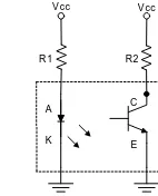 Gambar 2.9 Rangkaian ekuivalen optocoupler  