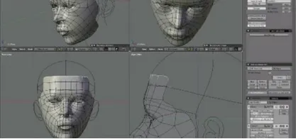 Gambar 2.1 Modeling karakter 3D 