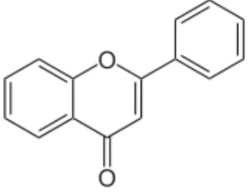 Gambar 2.2 Struktur dasar flavonoid 
