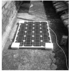 Gambar 16 .  Penempatan dan Pengukuran Solar Panel 