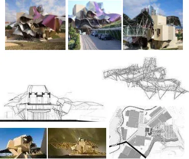 Gambar 1. Konfigurasi massa Marqués de Riscal Winery by Frank Gehry 