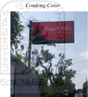 Gambar 4.2 Spanduk identitas warung 