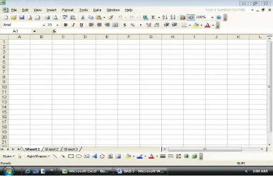 Gambar 4.1 Tampilan saat membuka Excel pada windows 