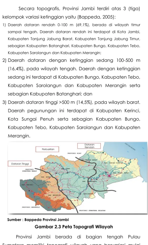 Gambar 2.3 Peta Topografi Wilayah 