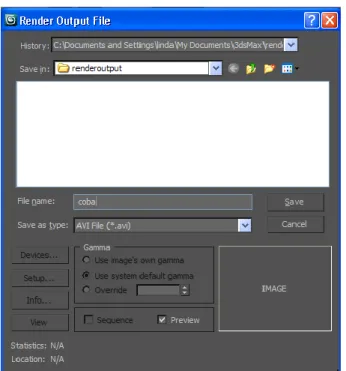 Gambar II.9 Kotak Dialog Render Output File  Sumber : (Andi; 2010 : 243) 