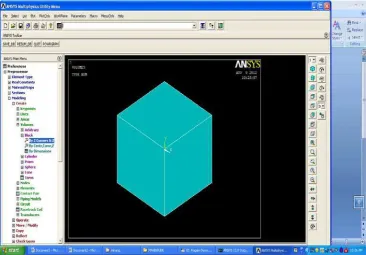 Gambar 3.23.Model spesimen melalui ansys 