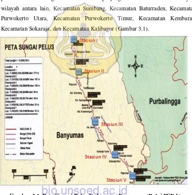 Gambar 3.1. Peta Sungai Pelus Kabupaten Banyumas (Balai PSDA) bio.unsoed.ac.id