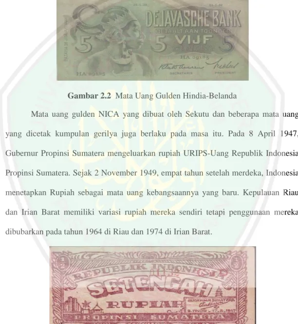 Gambar 2.2  Mata Uang Gulden Hindia-Belanda 