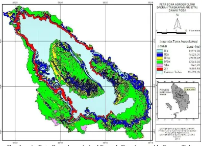 Tabel 2. Legenda Zona Agroekologi Daerah Tangkapan Air (DTA) Danau Toba 