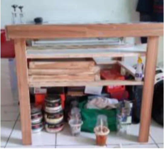 Gambar 3.21  Meja Cetak 