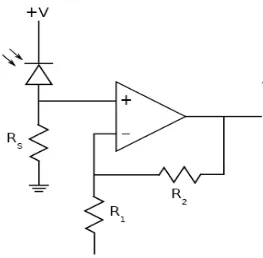 Gambar 2 Rangkaian detektor cahaya [6]. 