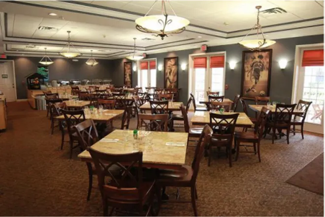 Gambar  : 2.22  Clubhouse  Dining  Room 