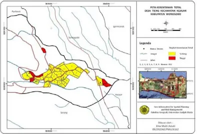 Gambar 4.4. Peta Kerentanan Total Desa Tieng 