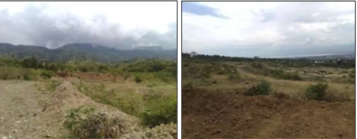 Gambar 4 Kondisi Lahan di Lokasi Huntap Kawasan Duyu sebelum  Pembangunan Huntap 
