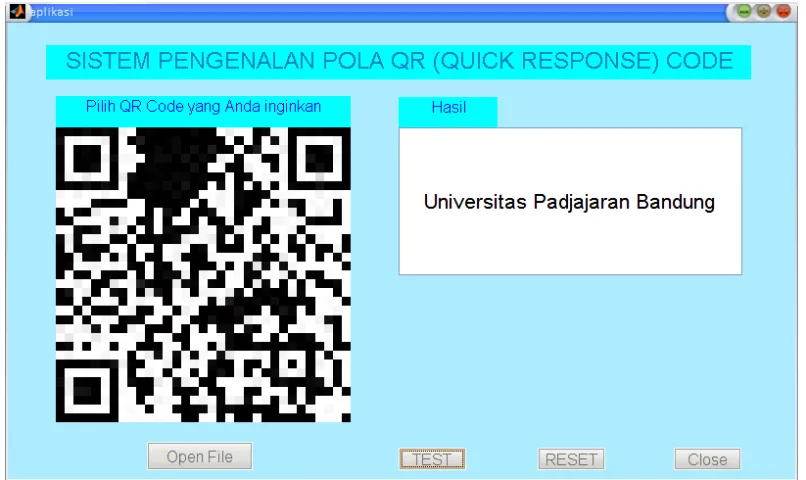 Gambar 4.10 Tampilan Hasil Pengujian Universitas Padjajaran Bandung 