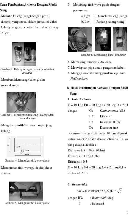 Gambar 5. Mengukur titik wavegiude 