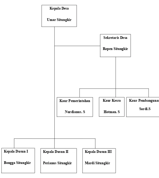Gambar 24.5 Struktur Pemerintahan Desa Paropo
