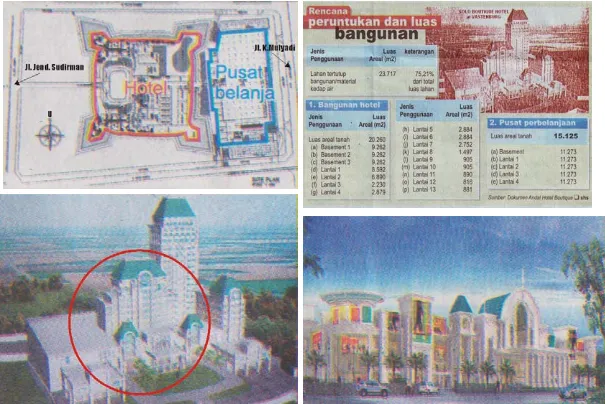 Gambar 2.23. Proposal rancangan Hotel dan Mall Solo Boutique dengan ketinggian 13 lantai yang 