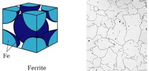 Gambar 2.3 Struktur mikro baja atau besi pada fasa austenite [24,7]. 