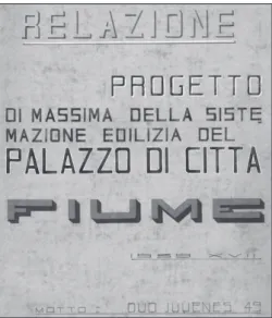 Fig. 10 Envelope with the text of a competition entry  entitled ”Duo Iuvenes 49” (author Giulio Cesare  Belloni), 1939