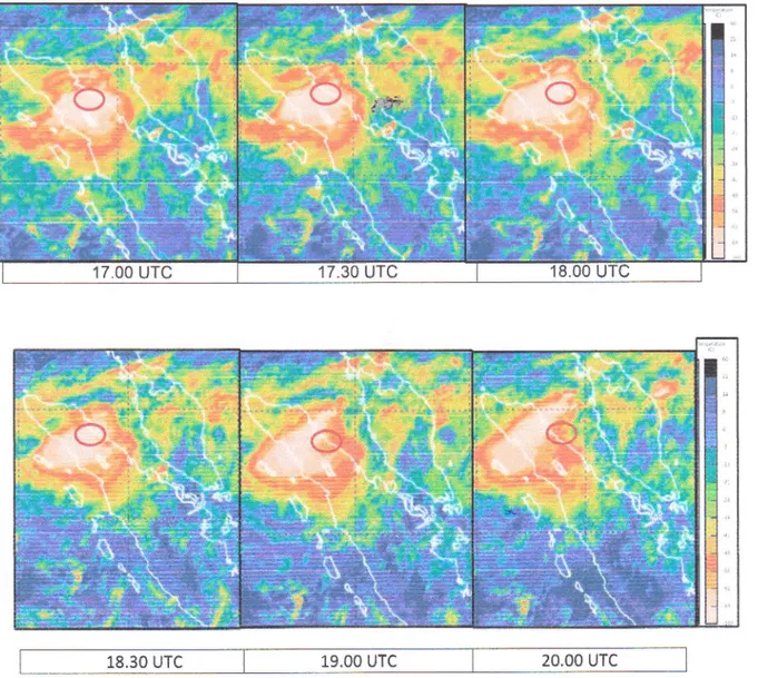 Gambar  4.  Citra  Satelit  tanggal  01 September  dan  02 September  2016 pukul  19.00  -  03.00  WIB