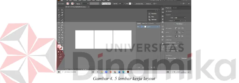 Gambar 4. 5 lembar kerja layout