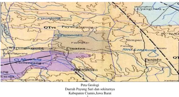 Gambar 1. Peta Geologi Desa Nasol Kabupaten Ciamis  Sifat Kelistrikan Bumi 