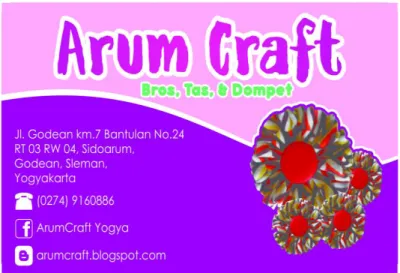 Gambar 4  Brosur Arum Craft 