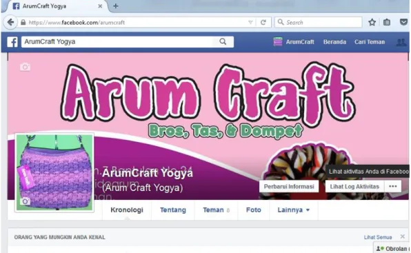 Gambar 6  Facebook Arum Craft 